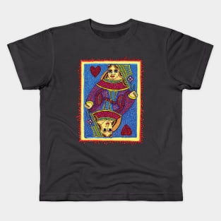 Queen of Hearts Drawing Kids T-Shirt